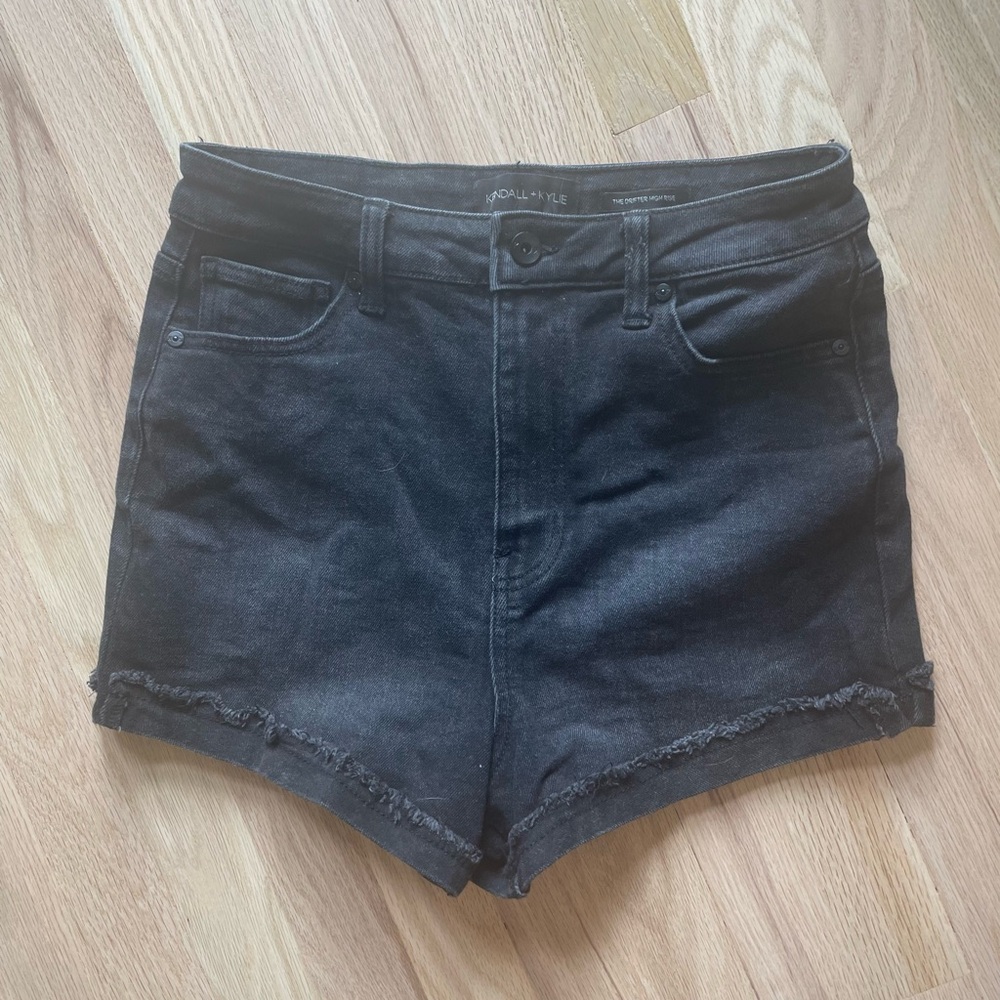 Kendall & Kylie black denim shorts